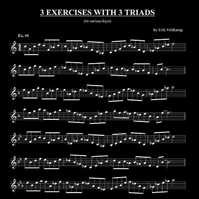 3 exercises with 3 triads