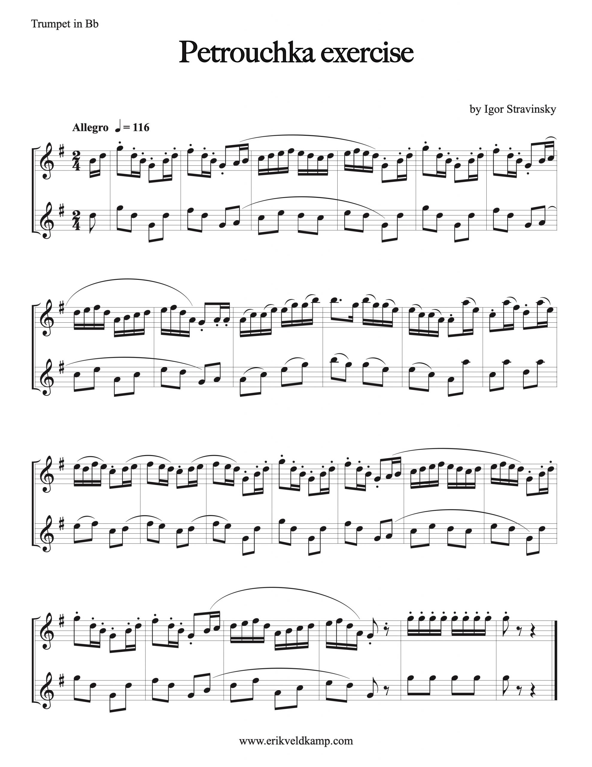 Petrouchka exercise Erik Veldkamp